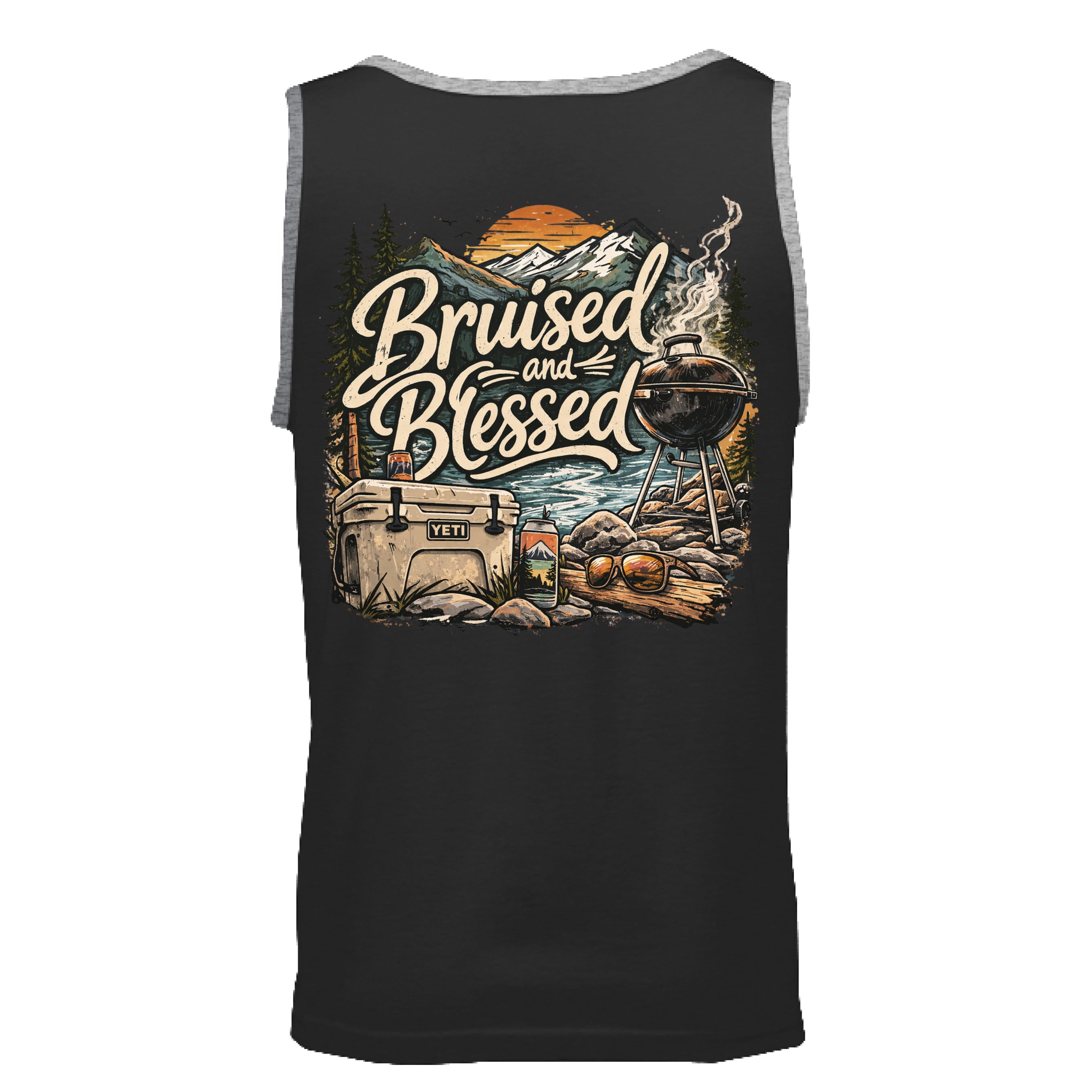 Black/ Heather Grey - BACK